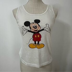 Vintage 80s Disney Mickey Mouse Print Tank Top Adult Large
